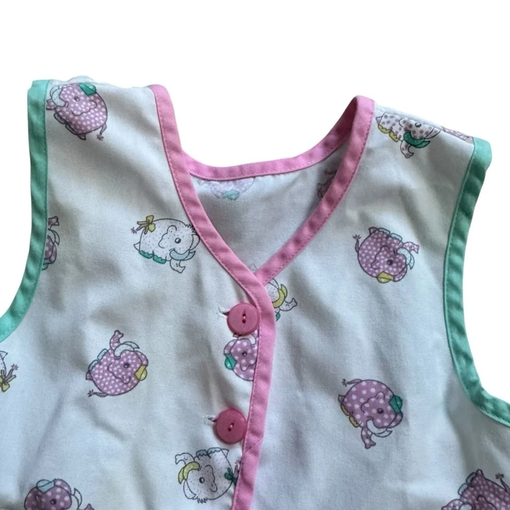 Vintage Pastel Baby Girl One Piece Romper Size 12-24 months